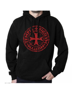 Sudadera negra leyenda de los Caballeros Templarios con...