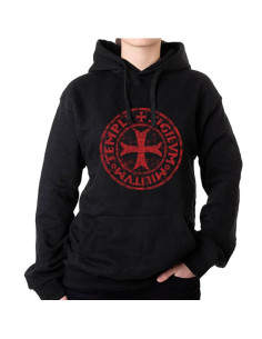Sudadera negra leyenda de los Caballeros Templarios con... 2