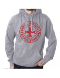 Sudadera gris leyenda de los Caballeros Templarios con Capucha