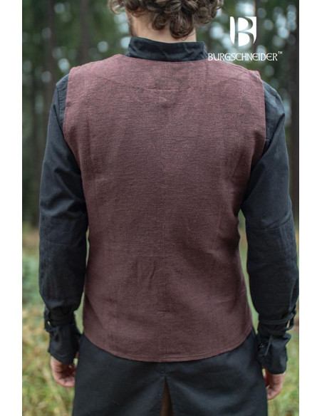 Chaleco medieval de campesino Maron,...