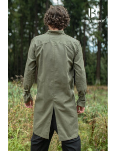 Middeleeuwse tuniek voor heren Thereon, groene kleur 2