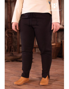 Andoya mittelalterliche Damenhose, schwarze Farbe