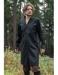 Túnica medieval de hombre Thereon, color negro