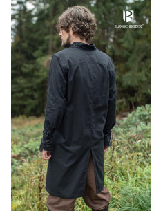 Mittelalterliche Tunika für Herren darauf, schwarze Farbe 2