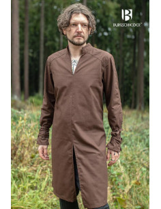 Túnica medieval de hombre Thereon, color marrón