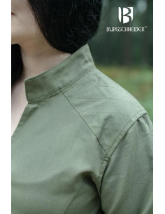 Mittelalterliche Tunika für Damen Theresa, grüne Farbe 2