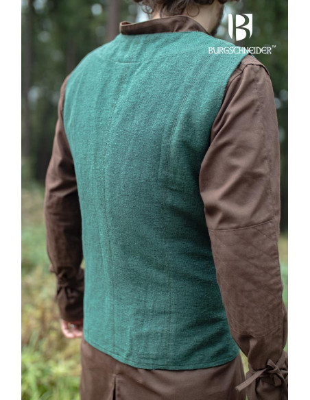 Chaleco medieval de campesino Maron,...