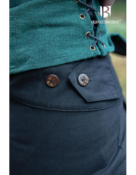 Pantalones medievales Kerga, algodón...