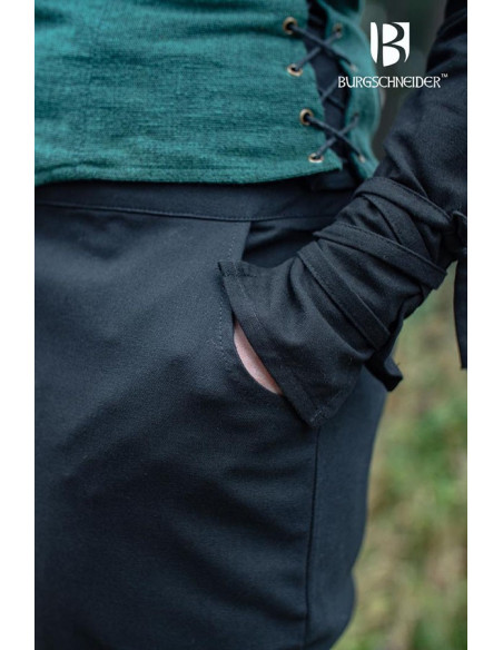 Kerga mittelalterliche Hose, schwarze...