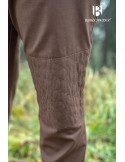 Pantalones medievales Kerga, algodón marrón