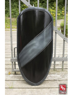 Tweekleurig latex schild Kite Alto Ready for Battle, LARP