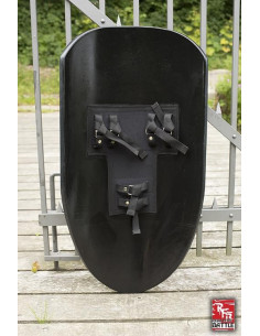 Tweekleurig latex schild Kite Alto Ready for Battle, LARP 2