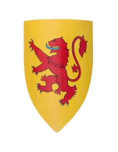 Middelalderskjold Robert I af Skotland, malet træ