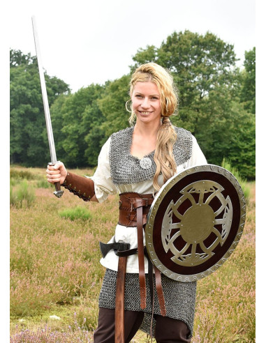 Escudo vikingo madera y acero