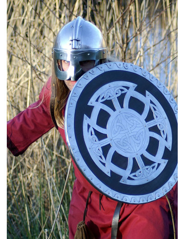 Escudo vikingo madera y acero