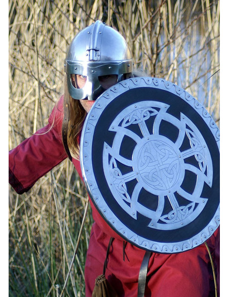 Escudo vikingo madera y acero