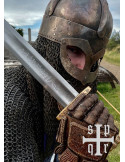 Ballinderry Viking sværd en hånd bronze til øvelser, IX århundrede