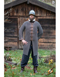 Kaptajns middelalderkæde med naturlig finish - Epic Armoury