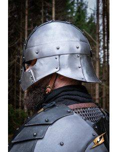 Casco medieval modelo Dreki, Pulido-Epic Dark 2