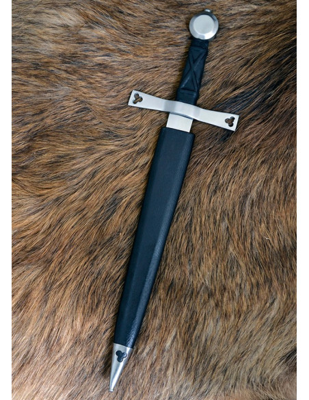 Gotischer Dolch mit Scheide für Übungen