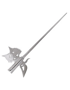 Cabeza medieval de Alabarda Inglesa con alas
