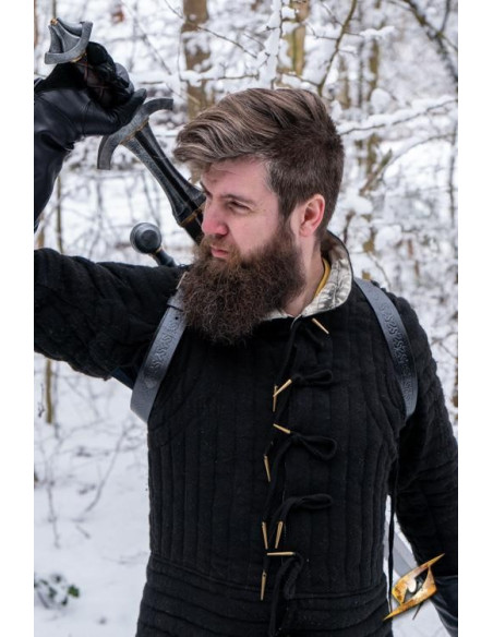 Tahalí doble para espalda en negro