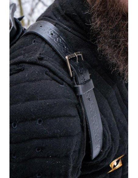 Tahalí doble para espalda en negro