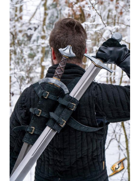 Dubbele baldric voor de rug, LARP