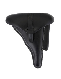 Canana para pistola Alemana P38, cuero negro