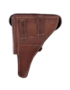Bandolier voor Duits WWII P08 pistool, bruin leer 2