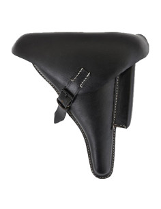 Canana para pistola Alemana WWII P08, cuero negro