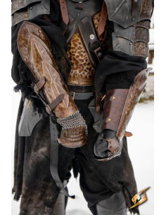 Brazaletes en acero Orco Asaltante, LARP