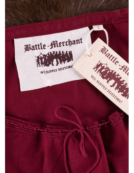 Blusa medieval manga corta Aren,...