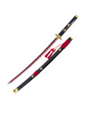 Dekoratives Katana Enma von Zoro von One Piece, schwarzer Griff