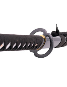 Functioneel katana koolstofstaal AISI 1045 zwart handvat 2