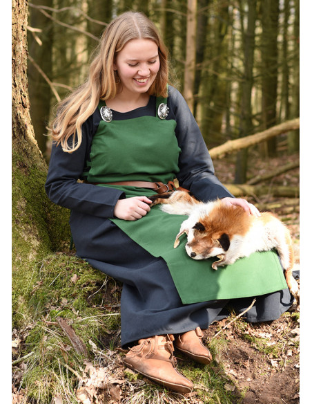 Vikingschort Tina in katoen, groene...