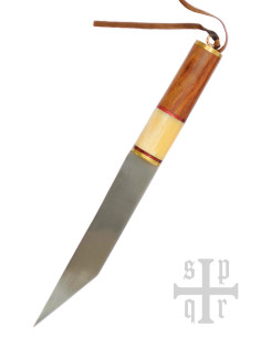 Cuchillo Six vikingo en madera de hueso