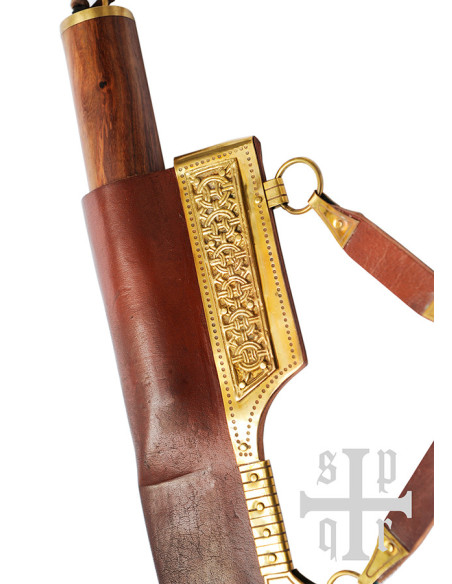 Cuchillo Six vikingo en madera de hueso