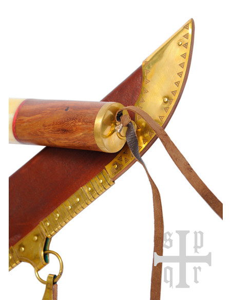 Cuchillo Six vikingo en madera de hueso