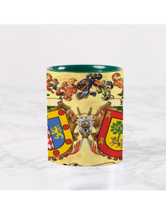 Personalisierte Tasse mit den heraldischen Schildern von... 2