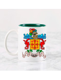 Taza personalizada con el Escudo Heráldico de 1 Apellido