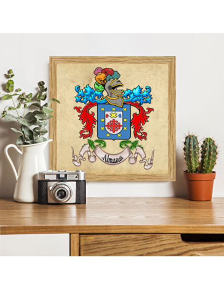 Cuadro escudo heráldico con 1...