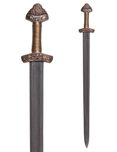 Espada Vikinga Dybäck con vaina con hoja en acero Damasco 2