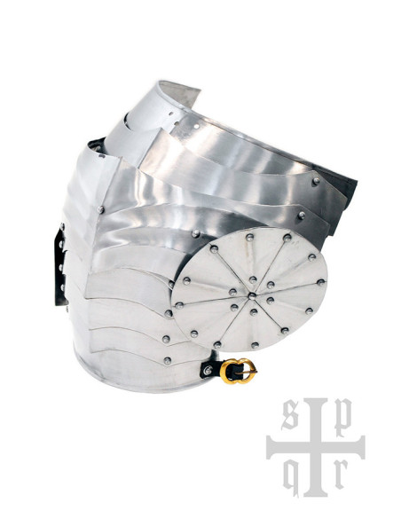 Pareja de Hombreras Góticas en acero,...