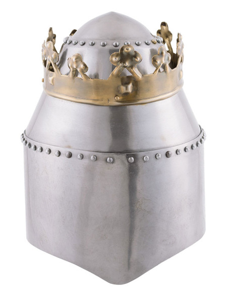Großer Kampfhelm mit Königskrone