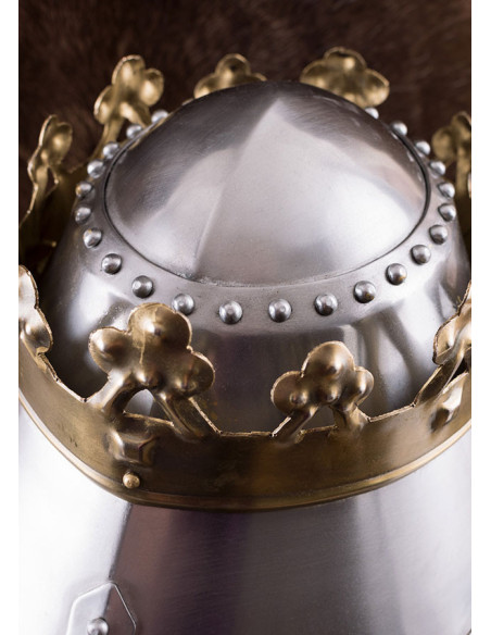 Grote Battlehelm met King's Crown