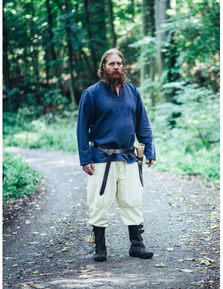 Viking broek natuurlijke witte veters