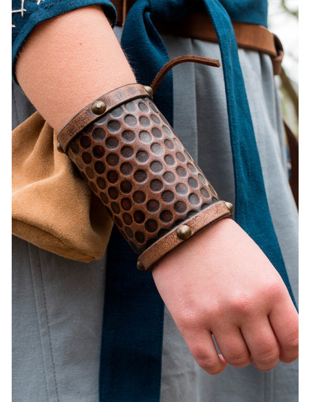 Leren armband voor krijger, 1 stuk,...