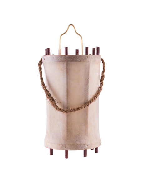 Farol-linterna medieval en madera y...