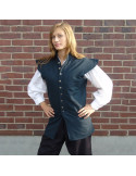 Klassische Renaissance Weste Modell Charles, blaue Farbe